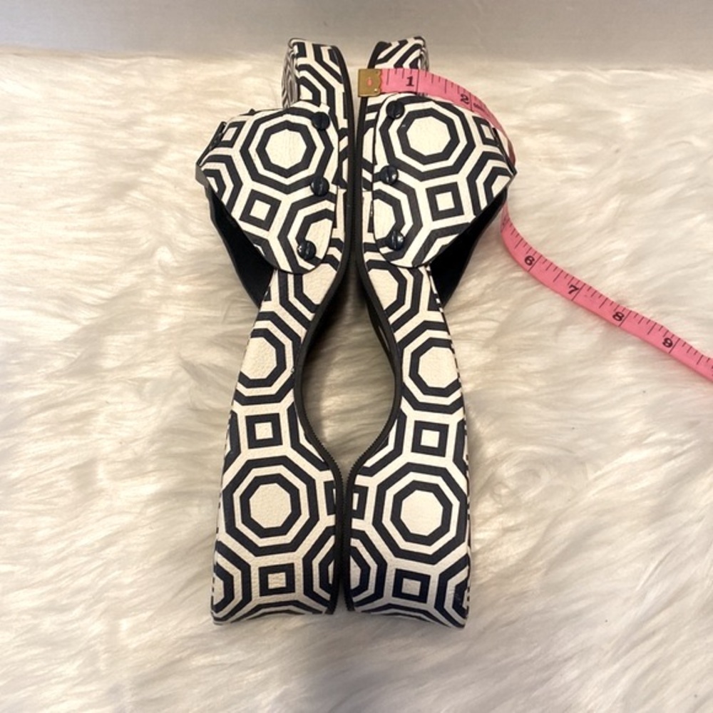 Tory Burch Noah Navy Leather Slides Size 7 1/2 - Picture 13 of 16